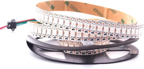 Miniatura 16 de WS2812B Tira de luz LED direccionable individual 100Pixels/m SMD 5050 RGB Pixel Strip DC5V (3.2FT 100LEDS no impermeable, PCB blanco)