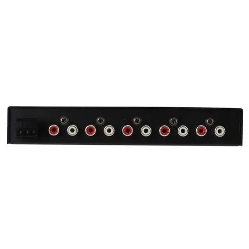 Miniatura 4 de Ecualizador gráfico de audio para automóvil de 7 bandas con filtro de paso bajo, entradas de alto nivel, salidas sub delanteras y traseras