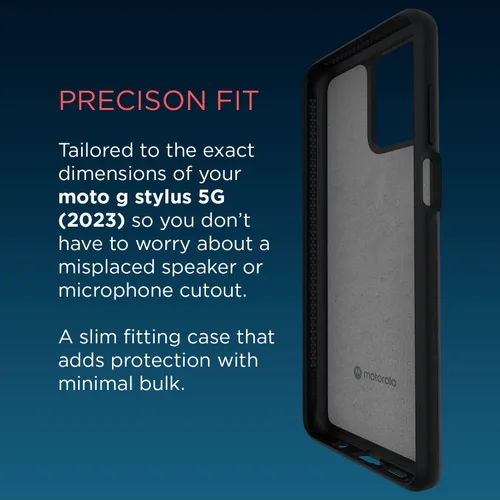Miniatura 6 de Motorola Moto G Stylus 5G (2023) Funda Protectora Texturizada - Negro - Fundas de ajuste preciso que absorben los golpes para mejorar el agarre