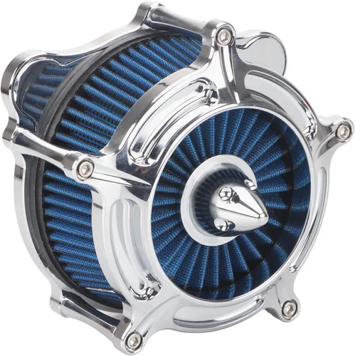 Miniatura 23 de Filtro de entrada azul con filtro de aire de corte en contraste compatible con Harley Dyna 1993-2016, Softail 1993-2015, Touring 1993-2007