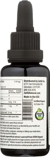 Miniatura 3 de Zatik Naturals - Extracto líquido supercrítico orgánico de semillas negras de espectro completo, máxima fuerza antioxidante, certificado USDA, 1