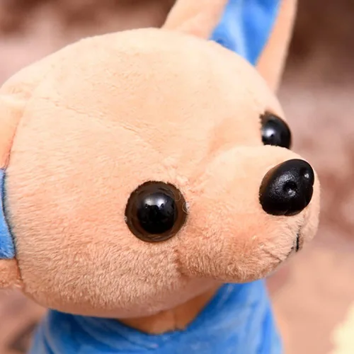 Miniatura 3 de Peluche de Perro Chihuahua, Juguete de Peluche de Perro Chihuahua Relleno, Gran Regalo para Niños Decoración del Hogar (Azul)