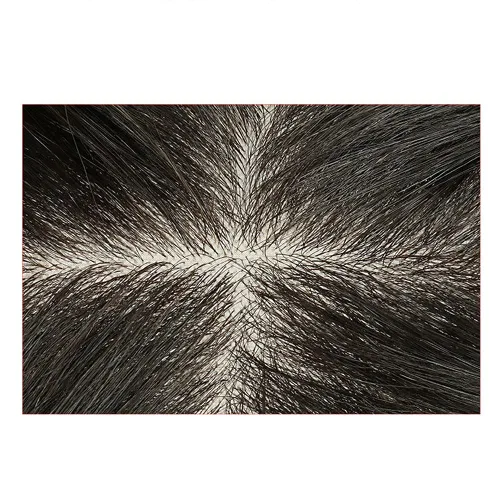 Miniatura 5 de RemeeHi Pelo humano real PU similar a la base de seda 12x14 mujeres Topper o tupé Wiglet Top Thin Loss Hairpiece 7.9 in/8 pulgadas marrón