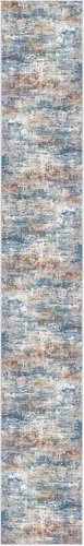 Miniatura 255 de IOHOUZE Alfombra abstracta lavable de 3 x 12 pies para pasillos, antideslizante para cocina, camino de entrada de lana sintética para interiores