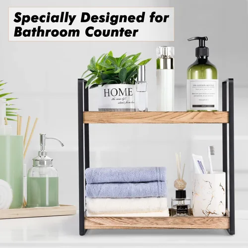 Miniatura 4 de Giftacity Organizador y Almacenamiento de Mostrador de Baño - Organizador de Encimera de Cocina para Fregadero de Baño y Barra de Café, Estante