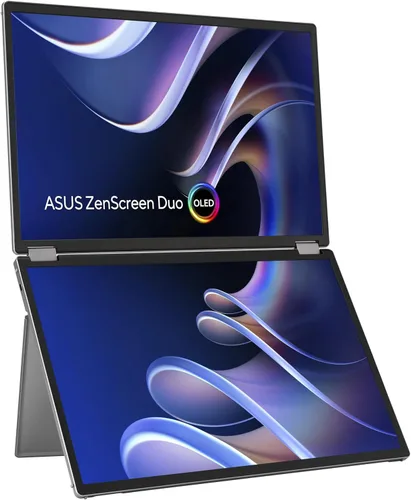 Miniatura 26 de ASUS ZenScreen Duo OLED 360° Monitor Portátil Plegable (MQ149CD) - Dual de 14 pulgadas, 16:10, 1920x1200, DisplayHDR400 True Black, 100% DCI-P3