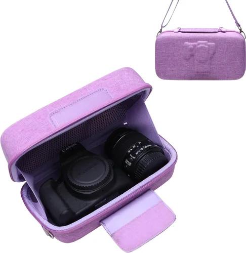 LTGEM Estuche para Cámara Canon EOS Rebel T7 / R50 / R100 / R50 V / T6 / R8 / R10 / RP / SL3 / R5 / T100 DSLR SLR Cámara y Lente 18-55mm/18-45mm con