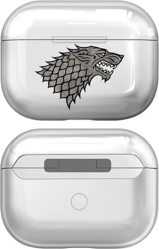 Miniatura 6 de Head Case Designs Funda de cristal duro transparente con licencia oficial de HBO Game of Thrones House Stark Distressed Sigils compatible