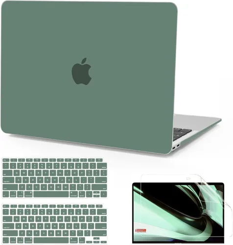 Miniatura 24 de B BELK Funda compatible con MacBook Air de 13 pulgadas 2022 2021 2020 2019 2018 A2337 M1 A2179 A1932 Touch ID, carcasa rígida de plástico mate