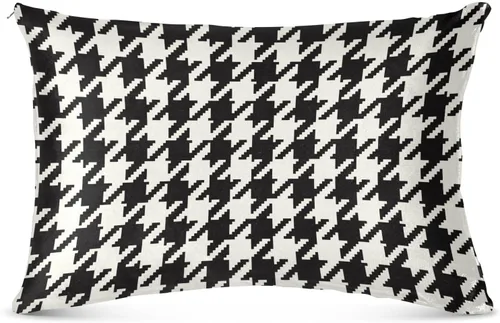 Miniatura 9 de Fundas de almohada clásicas de pata de gallo, tamaño estándar, transpirables, agradables a la piel, fundas de almohada suaves y acogedoras