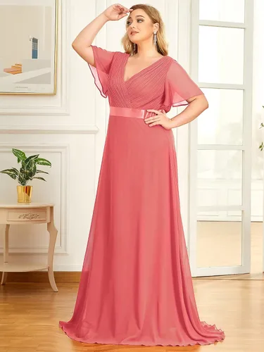 Miniatura 2 de Ever-Pretty 09890 Maxi vestido de fiesta de noche, con cuello en V doble, para mujer