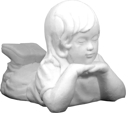 Miniatura 24 de Emsco Group 92246 Estatua de niño soñando despierto – Aspecto natural – Hecha de resina – Ligera – 40 cm de altura para jardín, BRONCE
