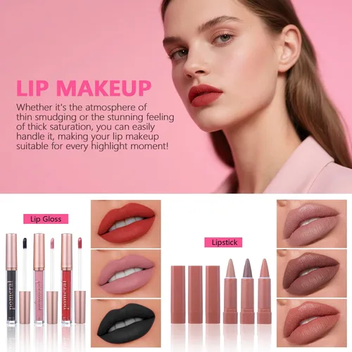 Miniatura 5 de Kit completo de maquillaje para mujeres, juego de maquillaje para niñas, adolescentes, mujeres, set de regalo de maquillaje con paleta de sombras