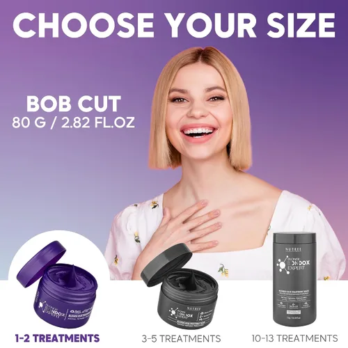 Miniatura 4 de MASCARILLA PARA EL CABELLO DAÑADO BLONDE BONDOX TRATAMIENTO DE 2.82 oz Máscara Activada Térmica para Cabello Frizzy Seco Sin formaldehído