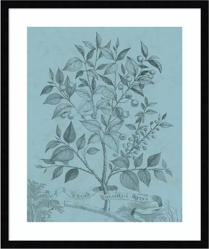 Miniatura 18 de Amanti Art Vision Studio - Póster enmarcado de 24 x 20 pulgadas, diseño botánico en V verde azulado por Vision Studio, arte de pared de naturaleza