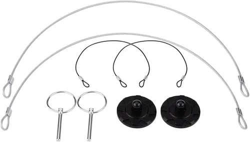 Miniatura 2 de Juego de 2 piezas universales CNC Billet de aluminio para capó de carreras con pin de bloqueo de apariencia negro (239.25) para cerraduras de capó