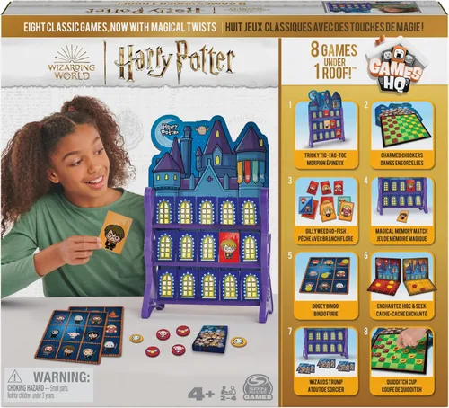 Miniatura 8 de Wizarding World, Harry Potter Games HQ Checkers Tic Tac Toe Memory Match Go Fish Bingo Juegos de cartas Fantastic Beasts regalo, para adultos