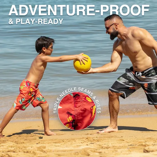 Miniatura 20 de Kanu Surf Traje de baño Yolo de secado rápido UPF 50+ para niños