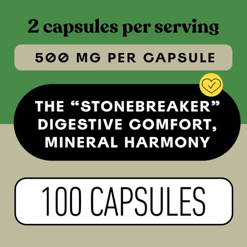 Miniatura 5 de Cápsulas orgánicas de Chanca Piedra - 500 mg, 100 píldoras, extracto puro de rompepiedras Phyllanthus Niruri