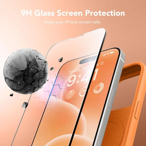 Miniatura 665 de GONEZ Funda de silicona para iPhone 15 Pro Max, compatible con Magsafe, protector de cámara + protector de pantalla, forro de microfibra suave