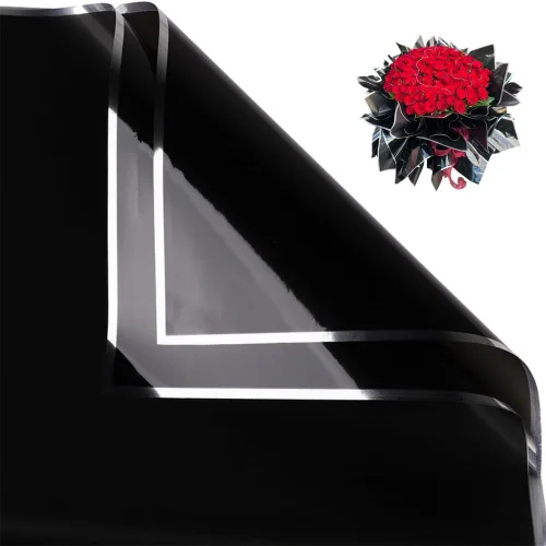 Miniatura 15 de BBJ WRAPS Papel de regalo de ramo de flores, papel de flores impermeable, papel coreano negro para ramos de flores de embalaje de regalos florales