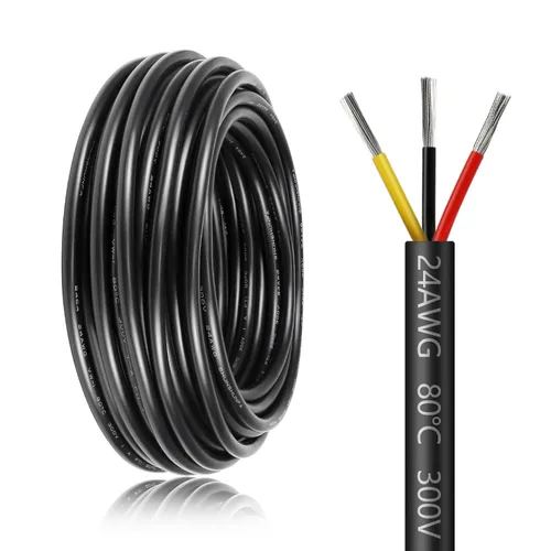 Miniatura 17 de Cable de calibre 18 de 5 conductores, cable eléctrico de 65,6 pies 18AWG, cable de cobre estañado trenzado de 18/5, cable de bajo voltaje