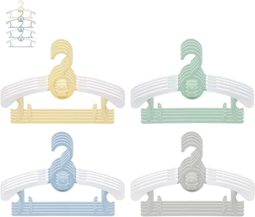 Miniatura 8 de JSF Perchas ajustables para bebés, 20 piezas de ganchos para guarderías, antideslizantes, extensibles, ideales para ropa de recién nacidos