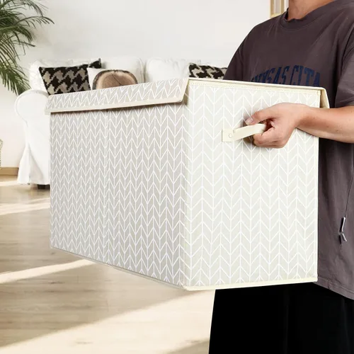 Miniatura 5 de Mayniu Caja de almacenamiento de juguetes tipo baúl para niños con tapa, organizador resistente de juguetes para niños, niñas, niños, sala de estar