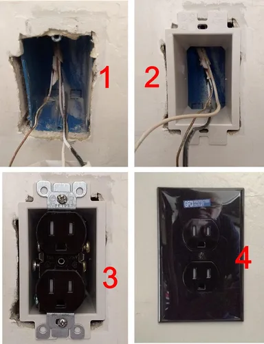 Miniatura 8 de iMBAPrice IMBA-BE1 - Extensor de caja de toma de corriente eléctrica no metálica de 1 banda para accesorios de receptáculos de interruptor