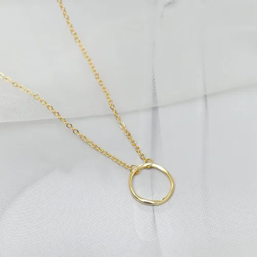 Miniatura 5 de Collar con colgante de corazón de oro de 14 quilates para mujer, delicado collar de estrella, gargantilla de mal de ojo, collar bohemio con luna