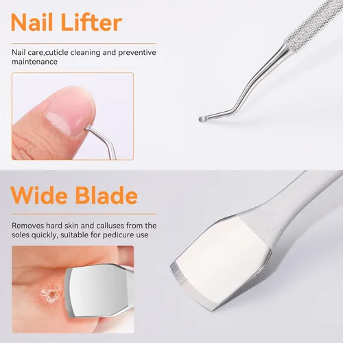 Miniatura 5 de Famlife - Kit de pedicura profesional de 7 piezas con tijeras para uñas de los pies, cortador de cutículas, lima de uñas, cuchillo de pedicura