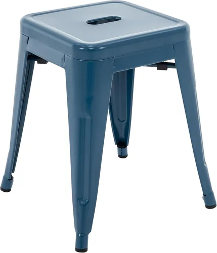 Miniatura 8 de Brage Living Juego de 4 taburetes industriales de metal de 18 pulgadas, taburetes apilables para aula, sillas de comedor de metal sin respaldo