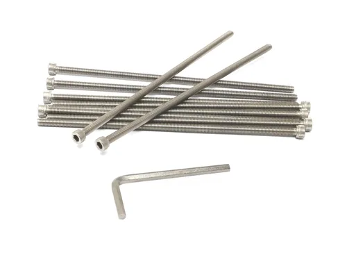 Miniatura 202 de iexcell 25 piezas M4 x 60/65/70/75/3.150 in paso de rosca 0.028 in acero inoxidable 304 cabeza hexagonal Tornillos Tornillos surtido Kit