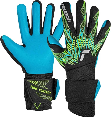 Miniatura 5 de Reusch Guantes de portero Pure Contact Aqua Negro/Lima/Aqua