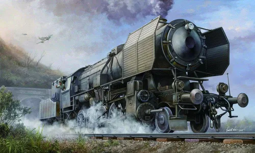 Miniatura 2 de Hobby Boss Kit de construcción alemán Kriegslokomotive BR52 modelo de vehículo