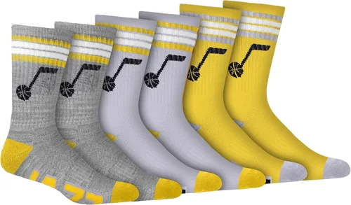 Miniatura 11 de Ultra Game Men's NBA Official Athletic Cushioned Secure Fit Team Crew Socks-3 Pack