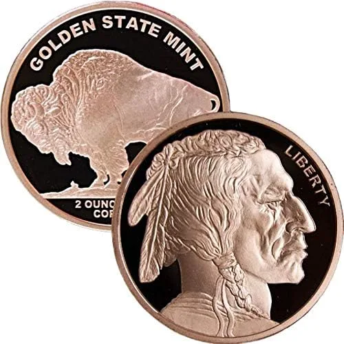 Miniatura 4 de Medallón de cobre puro .999 de 2 oz (calendario azteca)