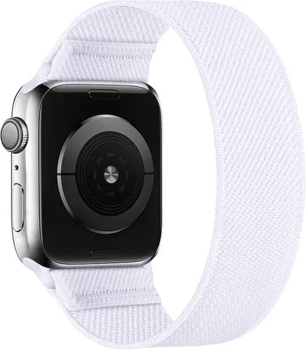 Miniatura 24 de Correa elástica de nailon para Apple Watch, de 1.49, 1.57, 1.61, 1.65, 1.73, 1.77 y 1.772 pulgadas, deportiva, trenzada, Ultra iWatch Serie 8 7 SE 6