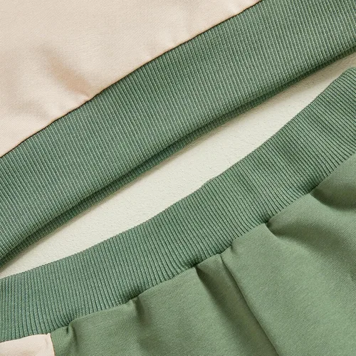 Miniatura 210 de Conjunto de ropa de otoño e invierno para bebé y niño, sudadera larga con capucha y pantalones para niños pequeños, 6, 12, 18, 24 meses, 2T