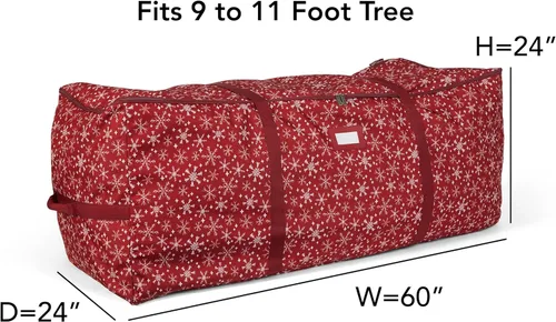 Miniatura 3 de Covermates Keepsakes - Bolsa de almacenamiento para árbol de Navidad con correas ajustables – Poliéster duradero con asas reforzadas y correas