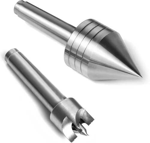 Miniatura 9 de LDC-SET4/MT2 4PCS Set de centro vivo y de transmisión de torno para torneado de madera MT2 con cono cónico