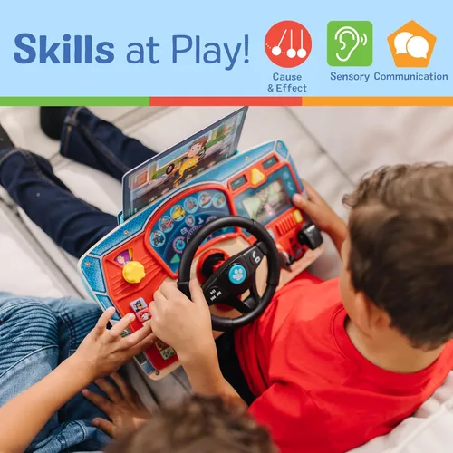 Miniatura 5 de Melissa & Doug PAW Patrol Rescue Mission Tablero de actividades de madera para niños, juguetes sensoriales para niños, juguete de conducción