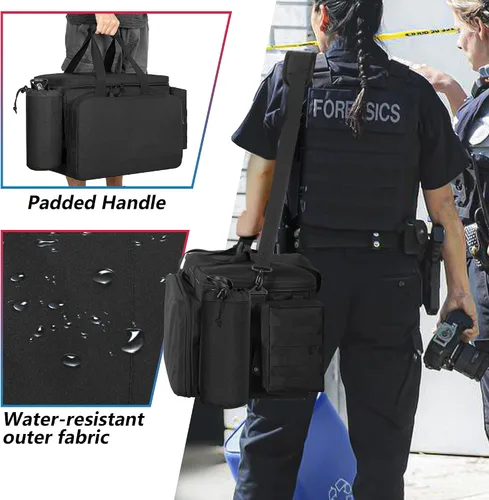 Miniatura 6 de Bolsa de patrulla Trunab para aplicación de la ley, bolsa de servicio policial, organizador de asiento delantero de automóvil compatible con laptop