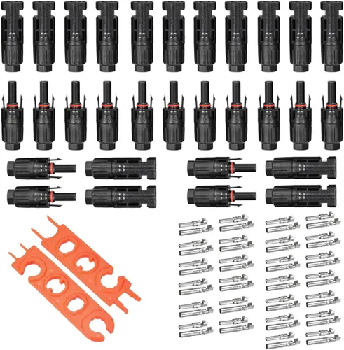 Miniatura 7 de ELFCULB Tapa de conector de panel solar, resistente a la intemperie, tapa macho y hembra para conector de panel solar (6 pares)