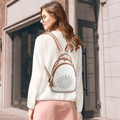 Miniatura 18 de T1953 Mochila para mujer, de piel sintética, para regalo para niñas y mujeres