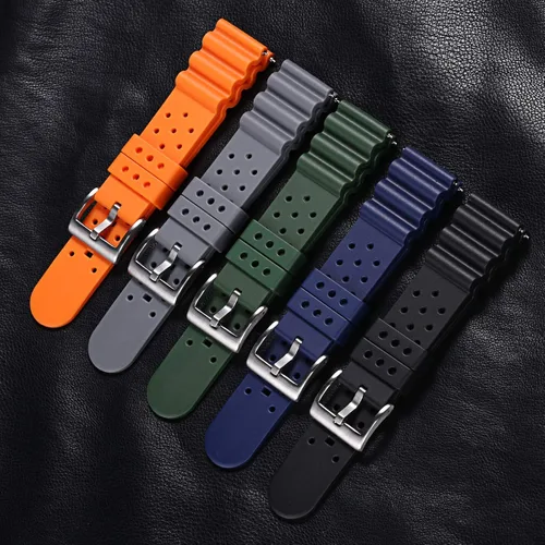 Miniatura 6 de Carty Correas de reloj de silicona de liberación rápida para hombres y mujeres, de alta calidad, impermeables, 0.787in, 0.866in, 0.945in, correas