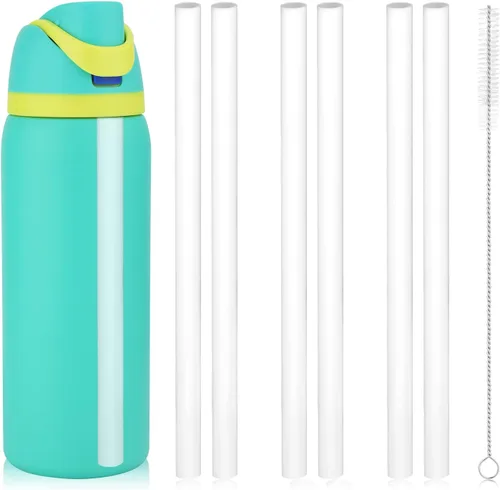 Miniatura 16 de SAVITA 6pcs Replacement Straws for Owala Freesip 24/32oz, Reusable Straws with Cleaning Brush Tumbler Accessories Parts Compatible with Owala Flip
