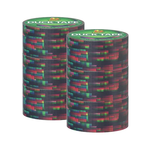 Miniatura 10 de Duck Brand Cinta adhesiva Duck impresa, 6 rollos, yute (283713_C)