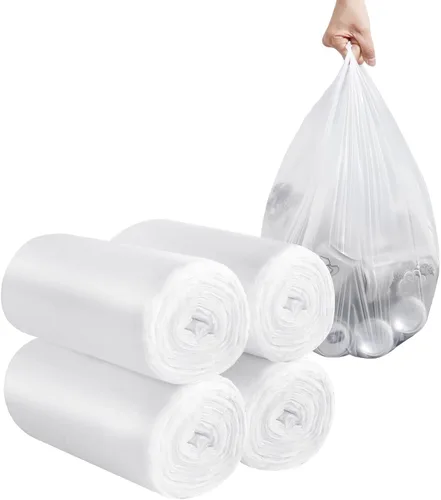 Miniatura 13 de Bolsas de basura portátiles de 2 a 4 galones, 120 bolsas de basura pequeñas portátiles gruesas para oficina, cocina, dormitorio, bolsas de basura