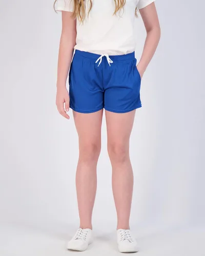 Miniatura 2 de Real Essentials Paquete de 4 pantalones cortos deportivos de malla para niñas con bolsillos